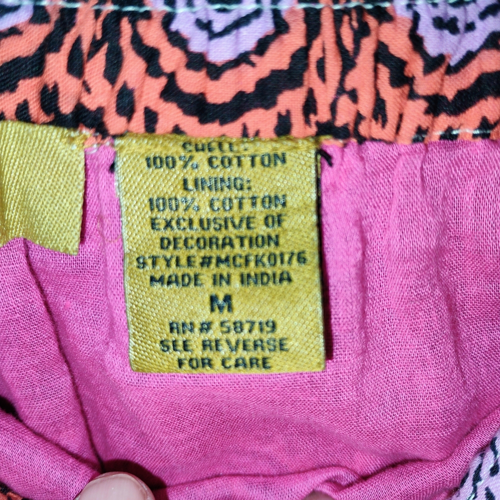 Boho Pink and Purple Maxi Skirt By Valerie Stevens Size Medium - Picture 5 of 10